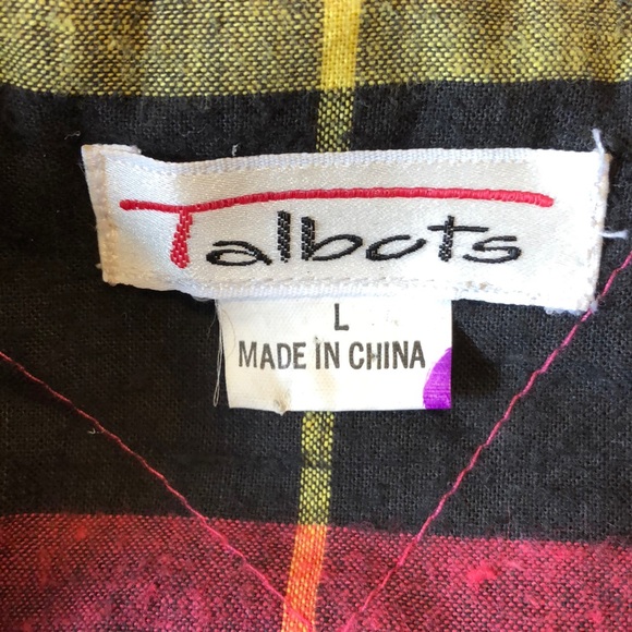 Vintage TALBOTS size Large Waterproof RAINCOAT Flannel Lined Classic Preppy - Picture 7 of 16